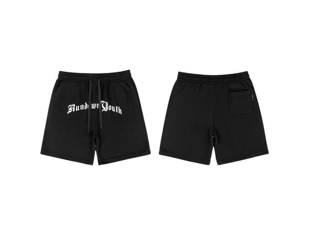 RUNDOWNYOUTH RUNDOWNYOUTH Jersey Drawstring Short Pants 03 - view 1