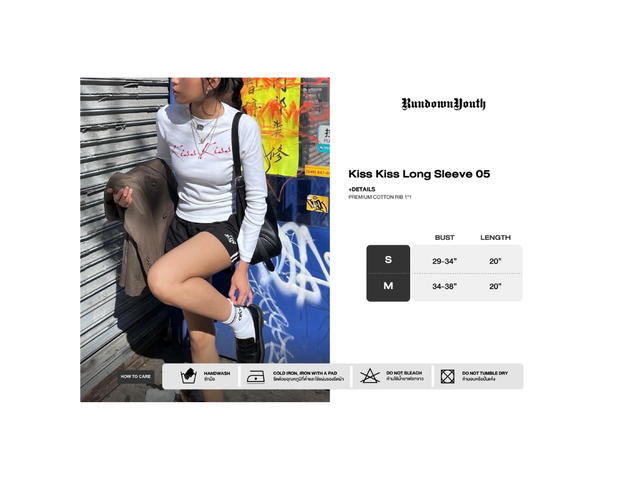 RUNDOWNYOUTH RUNDOWNYOUTH Kiss Kiss Long Sleeve 05 - view 4