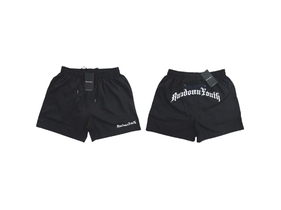 RUNDOWNYOUTH RUNDOWNYOUTH Old Skool Logo Short Pants 02