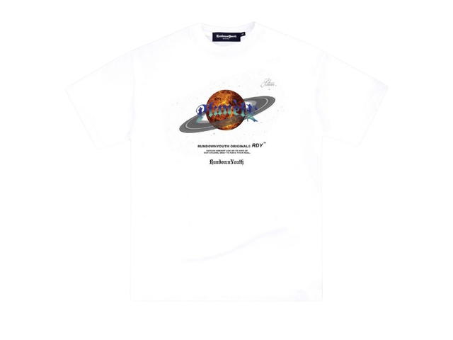 RUNDOWNYOUTH RUNDOWNYOUTH RDY Planete Logo Print T-Shirt 037 - view 1