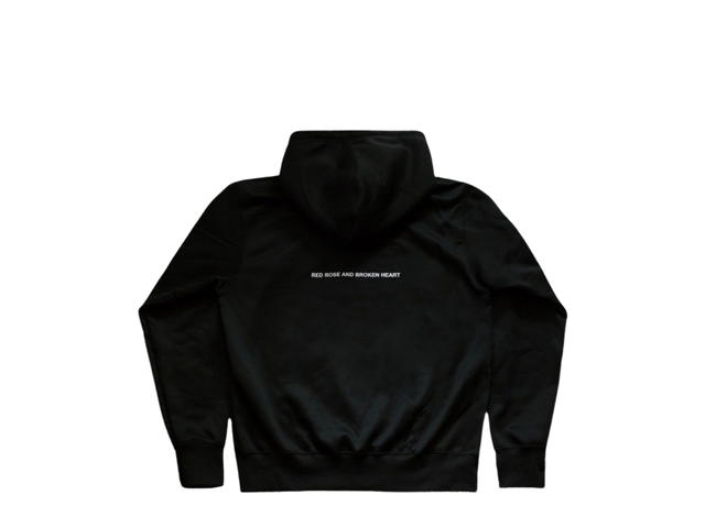 RUNDOWNYOUTH RUNDOWNYOUTH Red Rose And Broken Heart Hoodie 02 - view 2