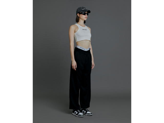 RUNDOWNYOUTH RUNDOWNYOUTH Unisex RDY Straight Trousers Black - view 3