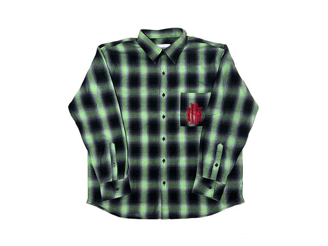 RUNONSUN ROSN TARTAN LONG-SLEEVED SHIRT "RN LOGO" - view 1