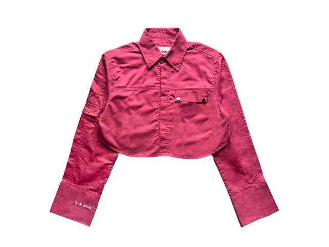 RUNONSUN RUNONSUN CROP SHIRT “RUNONSUN LOGO ” (PK) - view 1