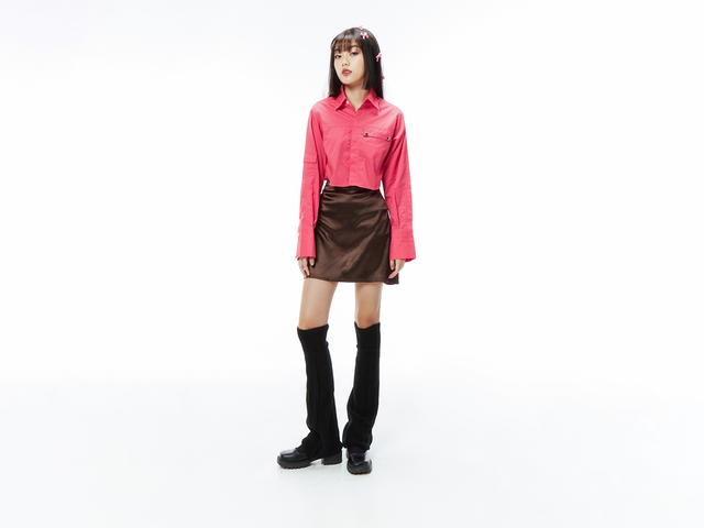 RUNONSUN RUNONSUN CROP SHIRT “RUNONSUN LOGO ” (PK) - view 2