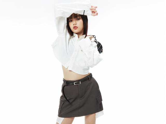 RUNONSUN RUNONSUN CROP SHIRT “RUNONSUN LOGO ” (WH) - view 4