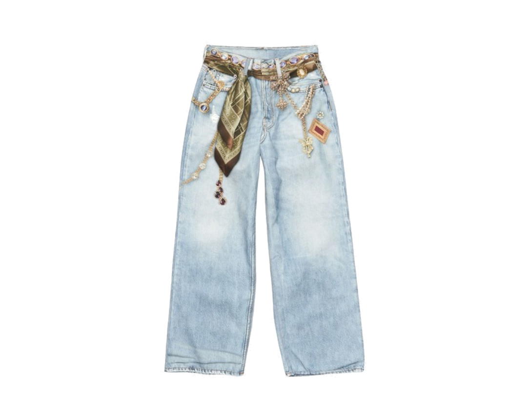 Acne Studios Acne Studios 1981 Jeans Trompe-l'œil Jewellery Light Blue