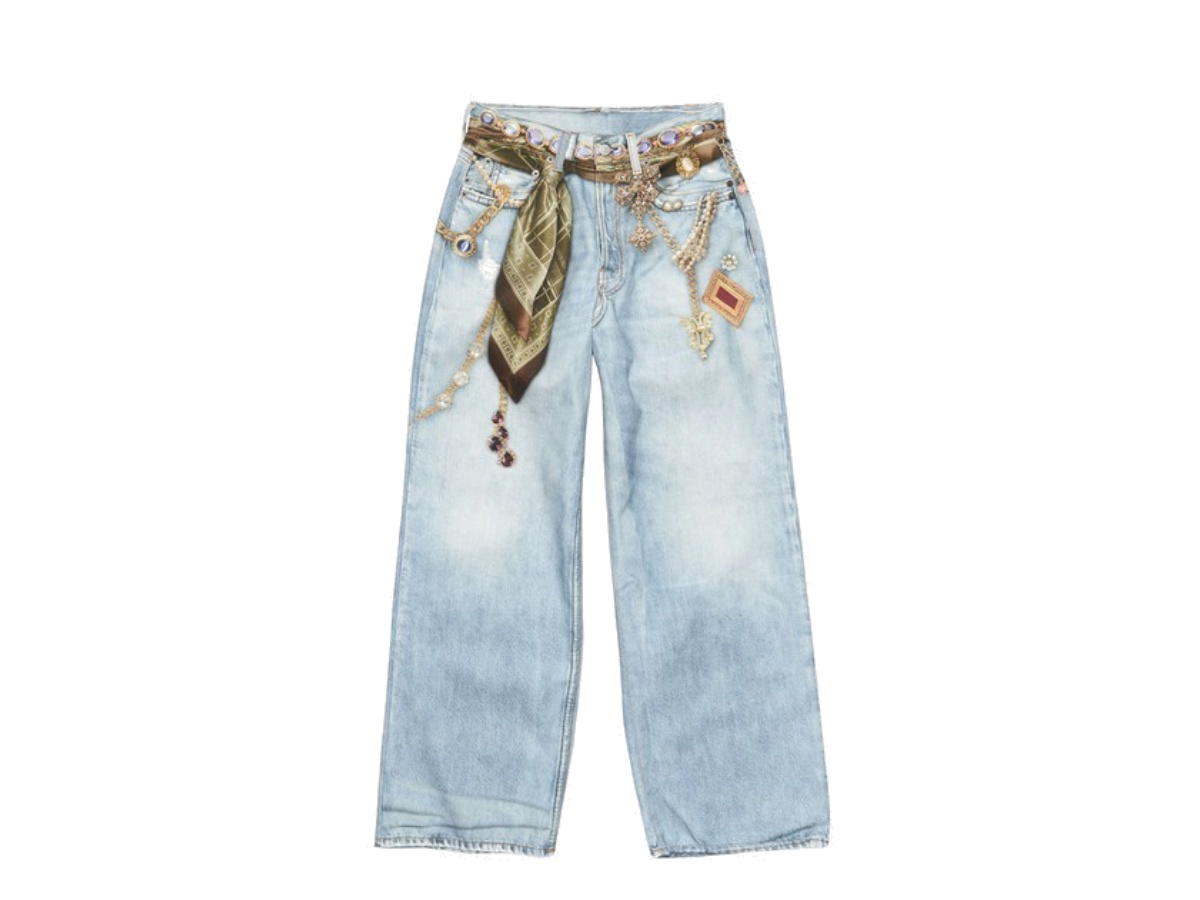 Acne Studios Acne Studios 1981 Jeans Trompe-l'œil Jewellery Light Blue