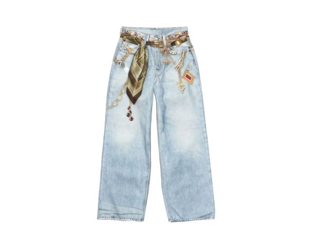 Acne Studios Acne Studios 1981 Jeans Trompe-l'œil Jewellery Light Blue - view 1