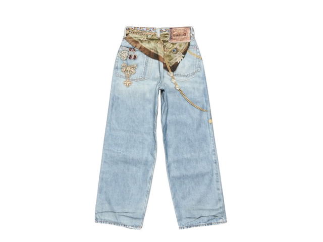 Acne Studios Acne Studios 1981 Jeans Trompe-l'œil Jewellery Light Blue - view 2