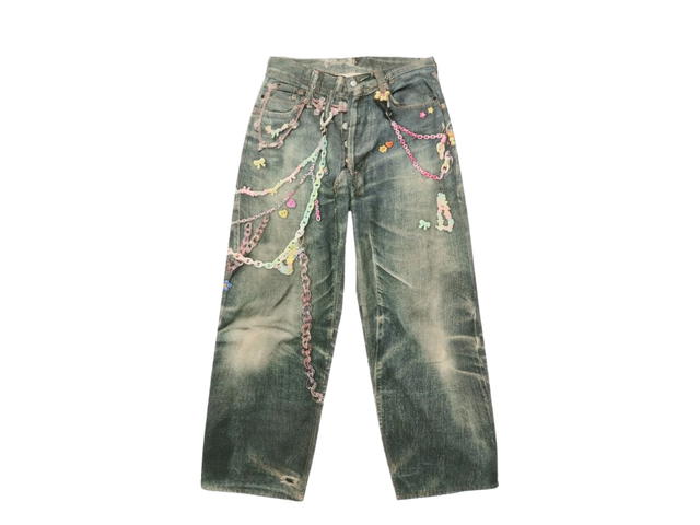 Acne Studios Acne Studios 1981 Loose Fit Jeans Low Waist Baggy Leg Mid Blue (Length-Petit) - view 1