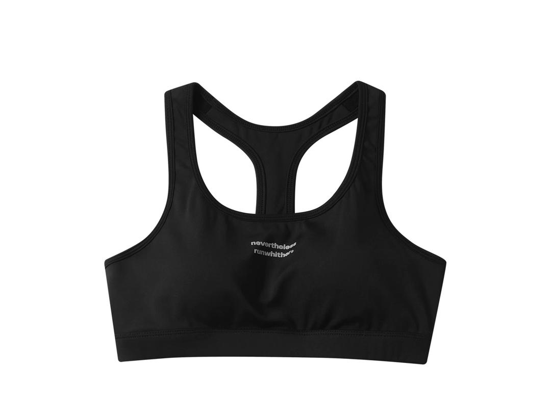 Runwhither Runwhither RWR Medium Support Bra Top Black