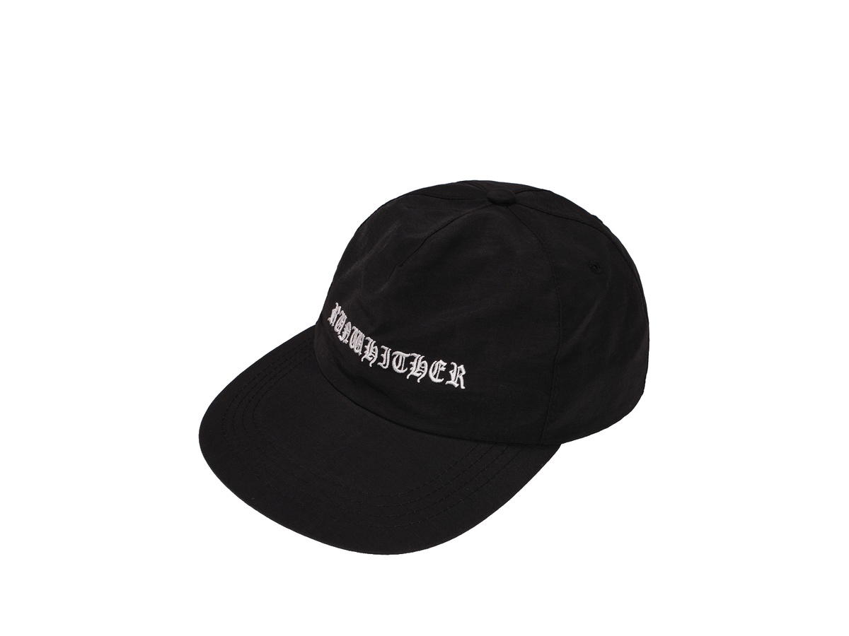Runwhither Runwhither Letter Logo Cap Black