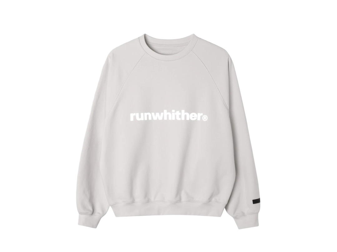 Runwhither Runwhither RWR Crewneck Sweatshirt Light Gray