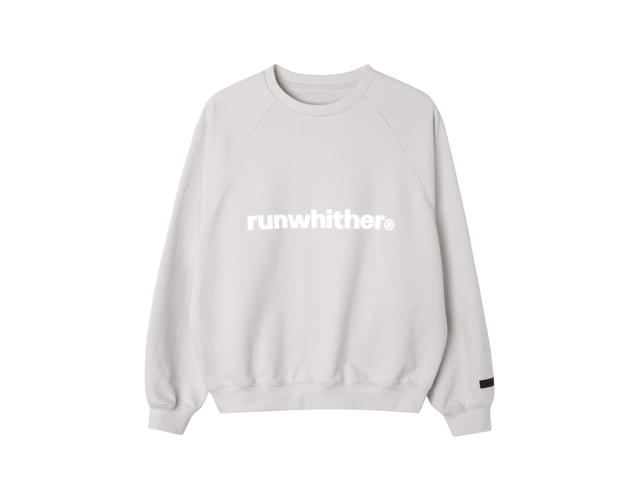 Runwhither Runwhither RWR Crewneck Sweatshirt Light Gray - view 1