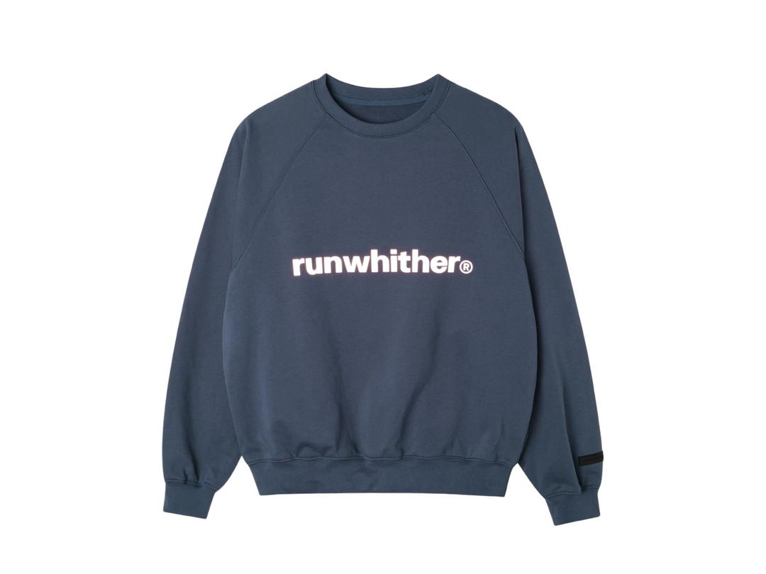 Runwhither Runwhither RWR Crewneck Sweatshirt Blue
