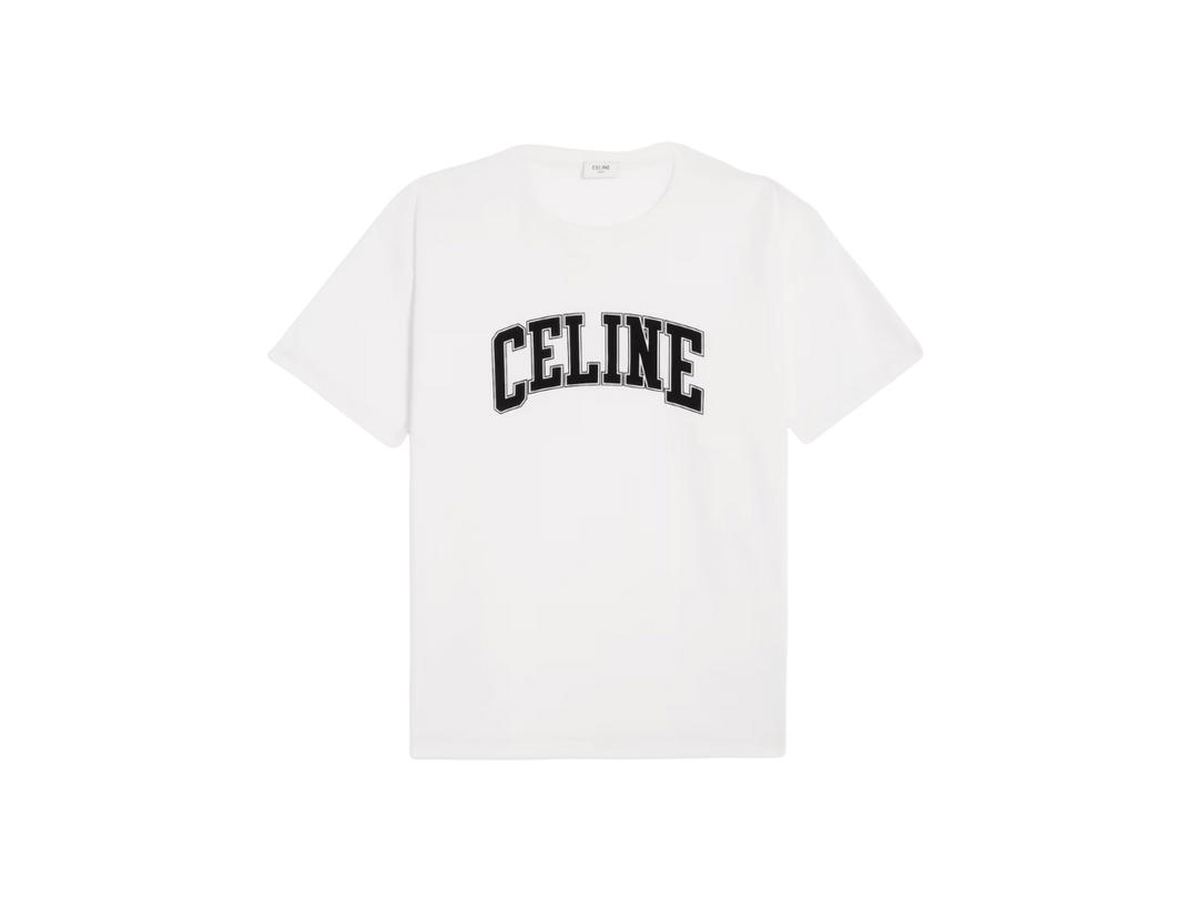 Celine Celine Loose T-shirt In Cotton Jersey White