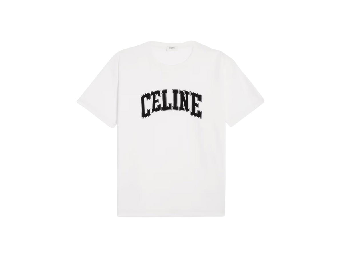 Celine Celine Loose T-shirt In Cotton Jersey White