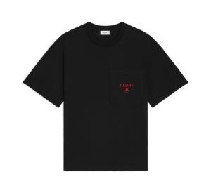 Buy Celine Cotton Jersey T-shirt Black Rouge Cerise at Sasom – Authentic and Ready to Ship