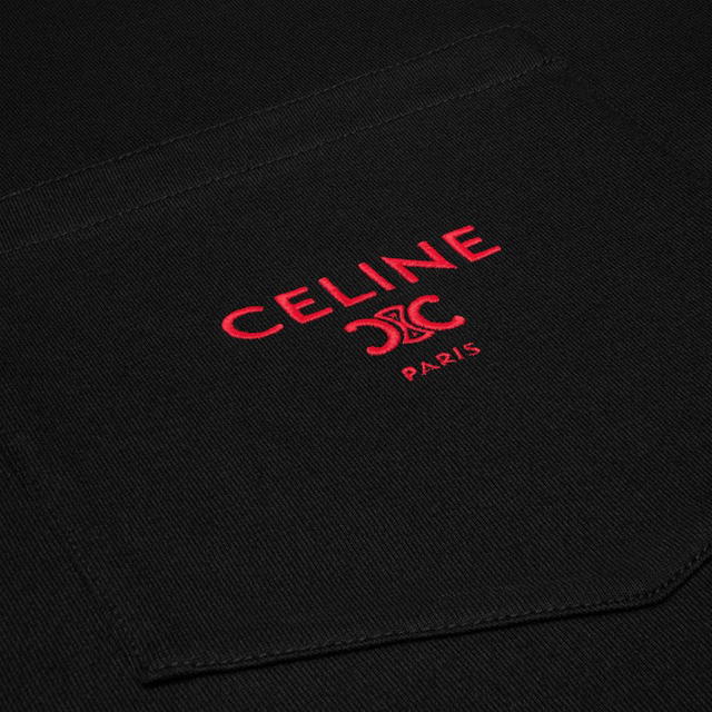 Celine Celine Cotton Jersey T-shirt Black Rouge Cerise - view 4