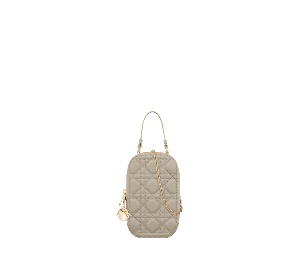 Buy Dior Lady Dior Phone Holder Beige at Sasom – Authentic and Ready to Ship