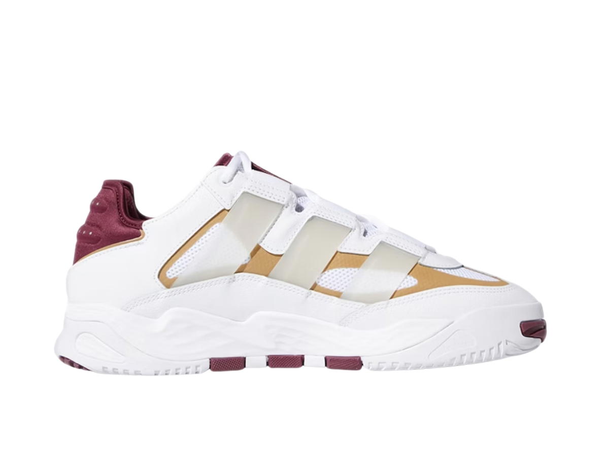 adidas adidas Originals Niteball Wear Resistant Retro Basketball Shoes White Red