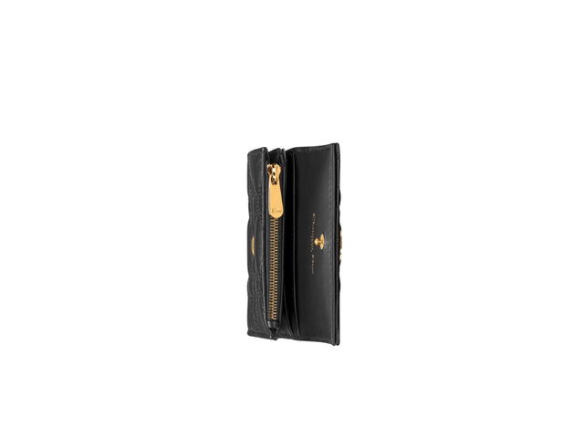 Dior Dior Jolie Hibiscus Wallet In Black Cannage Lambskin - view 4