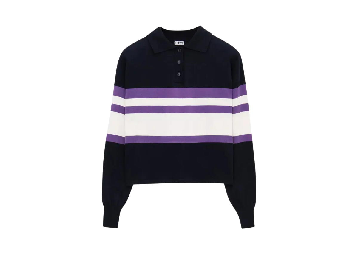 Loewe Loewe Polo Sweater  Deep Blue Yellow Purple