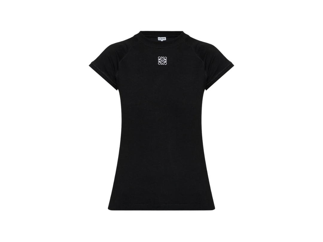 Loewe Loewe Logo Embroidered T-shirt Black