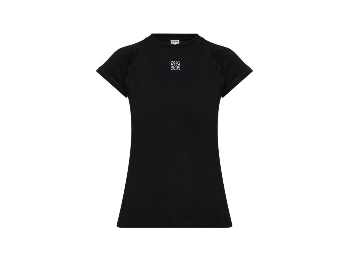 Loewe Loewe Logo Embroidered T-shirt Black