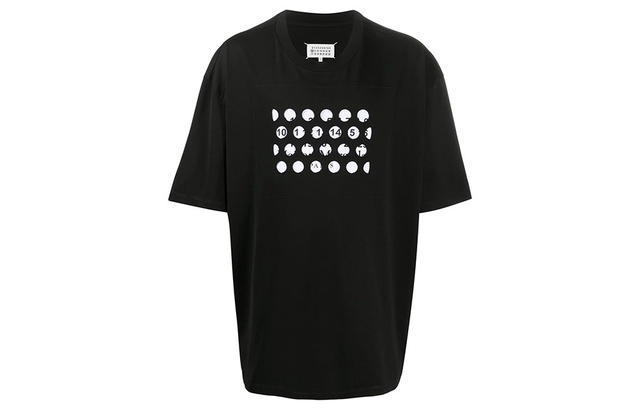Maison Margiela Maison Margiela Logo Printed Crewneck T-Shirt - Black - view 2