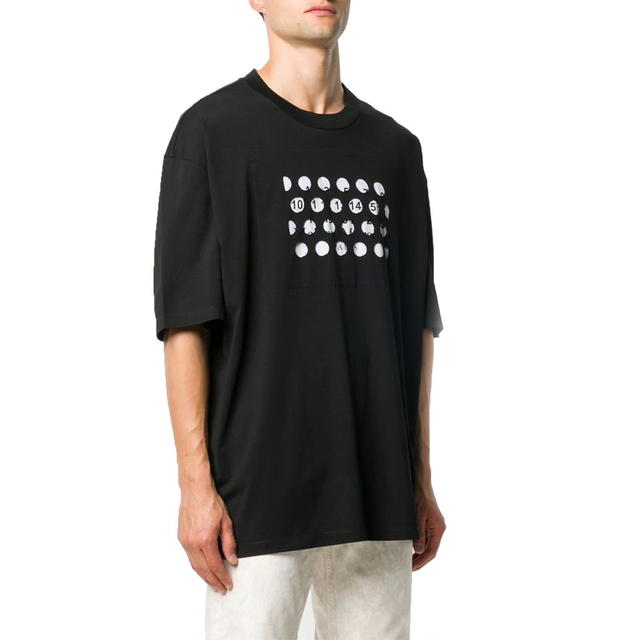 Maison Margiela Maison Margiela Logo Printed Crewneck T-Shirt - Black - view 4