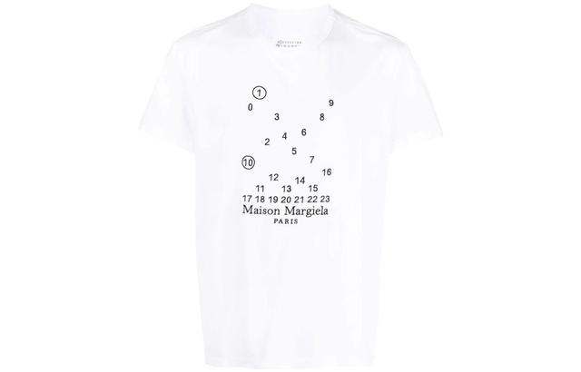 Maison Margiela Maison Margiela Graphic Printed Crewneck T-Shirt - White - view 1