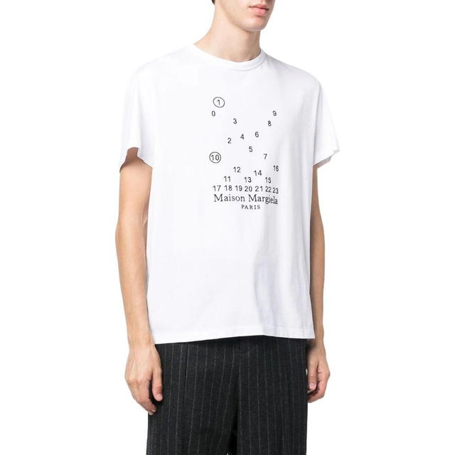 Maison Margiela Maison Margiela Graphic Printed Crewneck T-Shirt - White - view 4