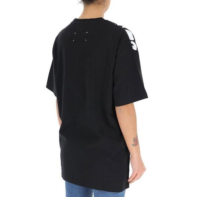 Maison Margiela Maison Margiela Slogan Oversized T-Shirt - Black - view 5