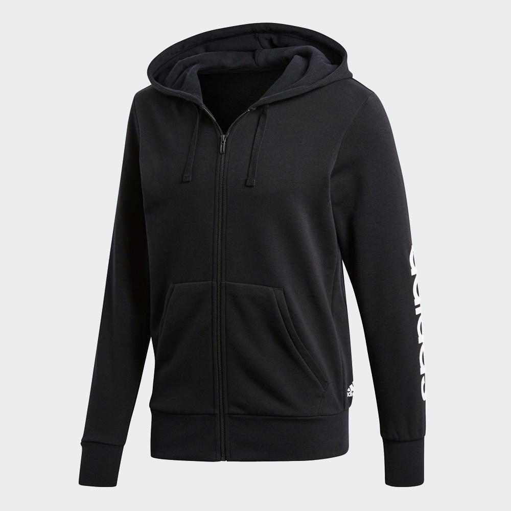 adidas adidas Essential Linear Hoodie Black White
