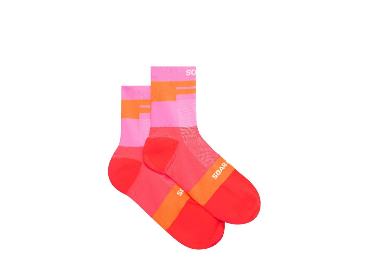 SOAR Running SOAR Running Ankle Sock Pink Orange