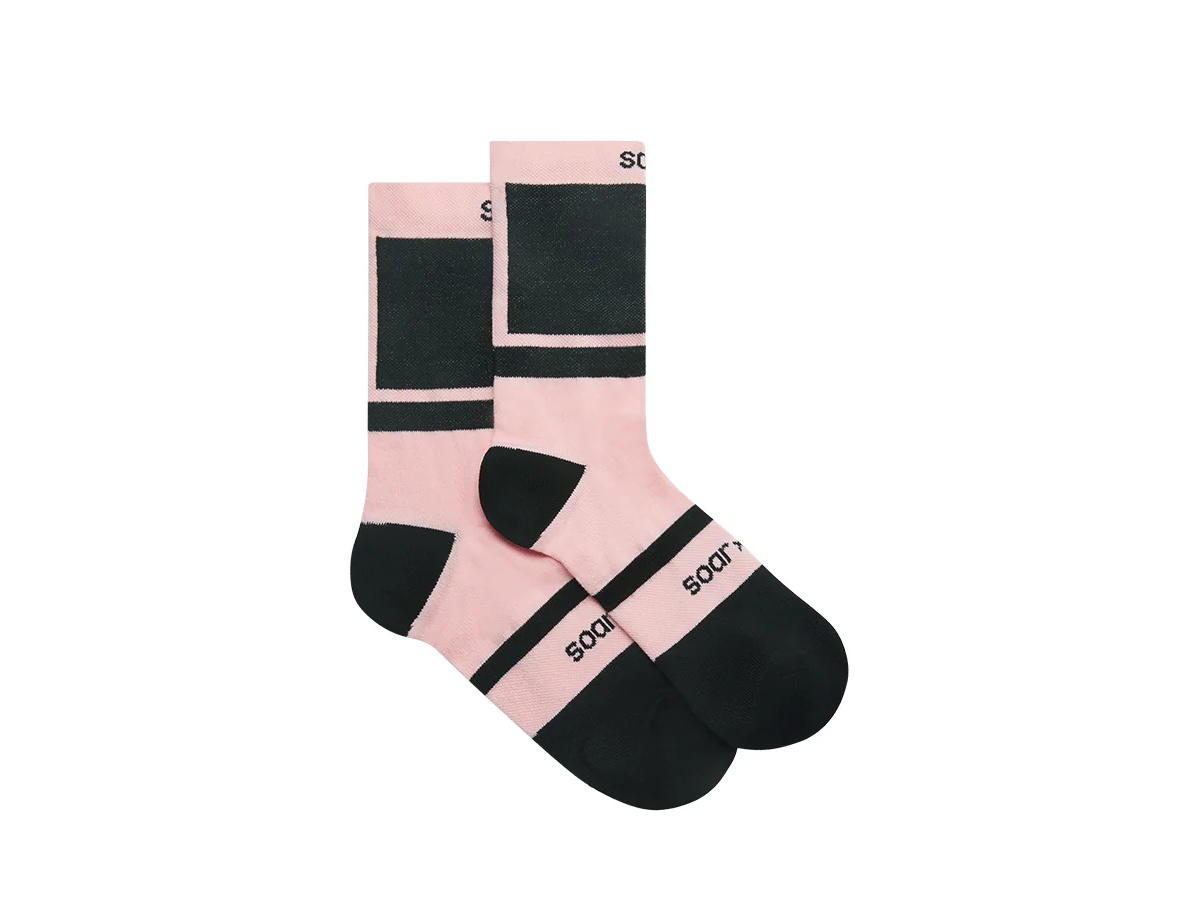 SOAR Running SOAR Running All Weather Sock Pastel PinkBlack