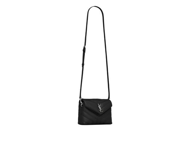 Saint Laurent Saint Laurent Toy Loulou In Quilted Leather With Nickel Oxide Hardware Black - view 5