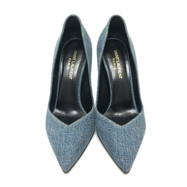 Saint Laurent SAINT LAURENT 416482 Denim Shoes Stiletto Heels pumps Denim blue Unused - view 3