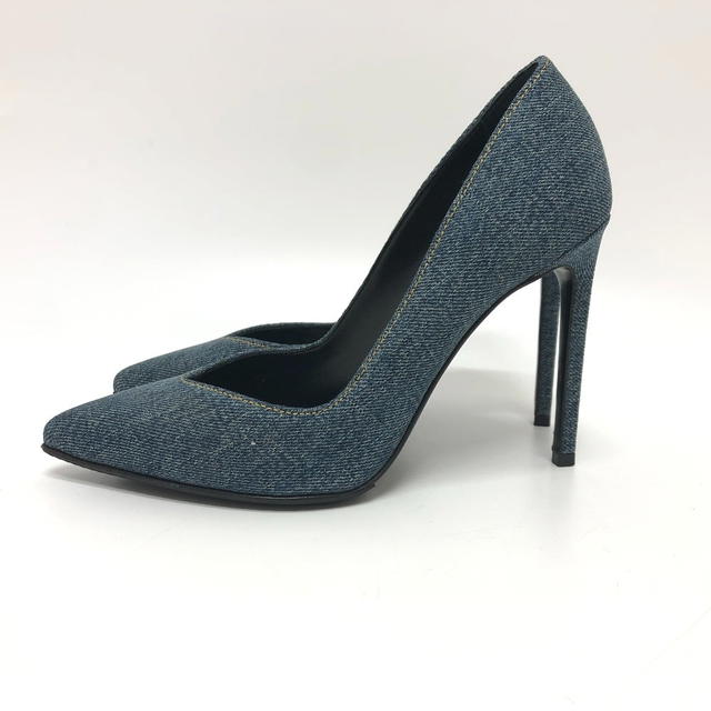 Saint Laurent SAINT LAURENT 416482 Denim Shoes Stiletto Heels pumps Denim blue Unused - view 4