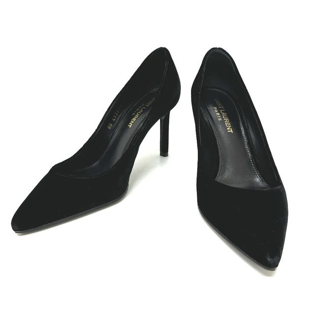 Saint Laurent Saint Laurent 493828 apparel shoes pumps Suede / Leather Black - view 2