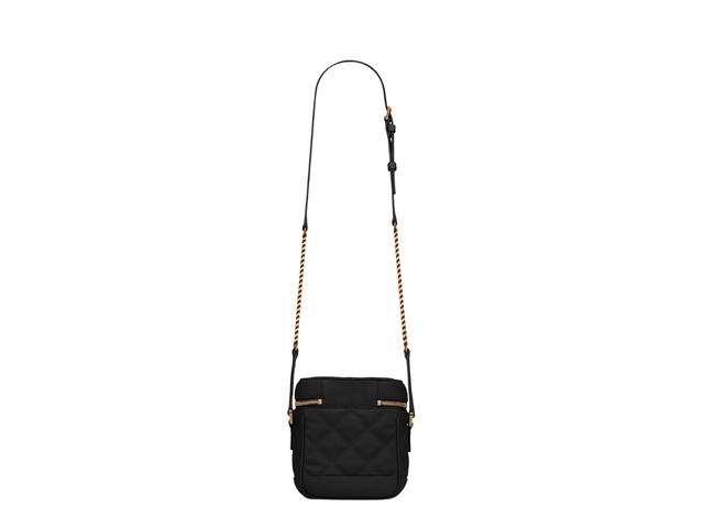 Saint Laurent Saint Laurent 80's Vanity Bag In Quilted Grain De Poudre Embossed Leather Black - view 2