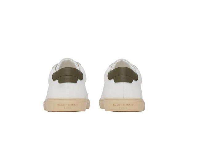 Saint Laurent Saint Laurent Andy Sneakers Canvas and Leather White Dark Green - view 3