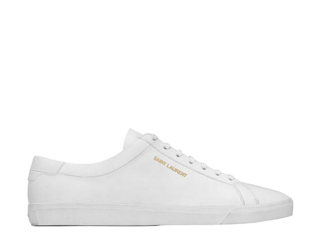 Saint Laurent Saint Laurent Andy Sneakers In Leather Optic White (W) - view 1