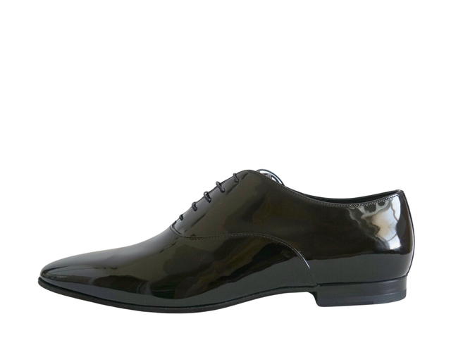 Saint Laurent Saint Laurent Black Patent Leather Lace Up Oxfords - view 2