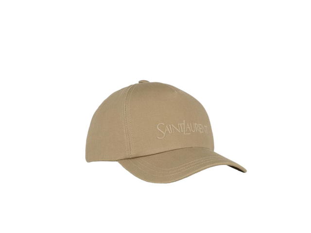 Saint Laurent Saint Laurent Cap In Gabardine Beige - view 3
