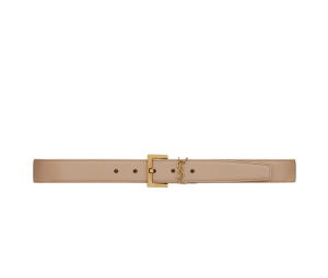 Buy Saint Laurent Cassandre Belt With Square Buckle 30MM In Shiny Box Saint Laurent Leather With Bronze-Toned Metal Hardware Dark Beige at Sasom – Authentic and Ready to Ship