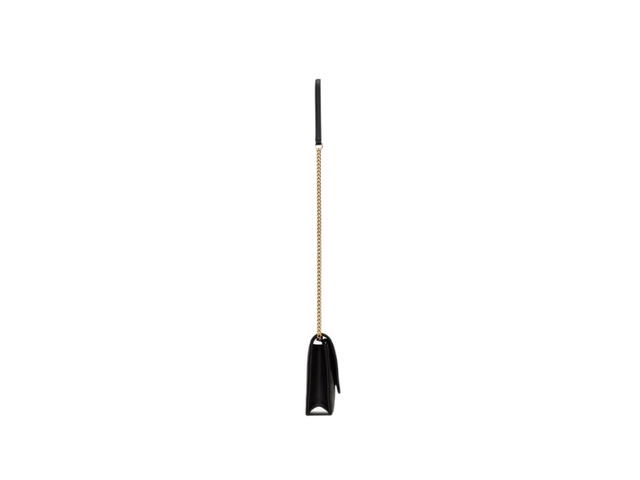 Saint Laurent Saint Laurent Cassandre Matelassé Envelope Chain Wallet In Grain De Poudre Embossed Leather With Gold-Toned Metal Hardware Black (7.5") - view 3