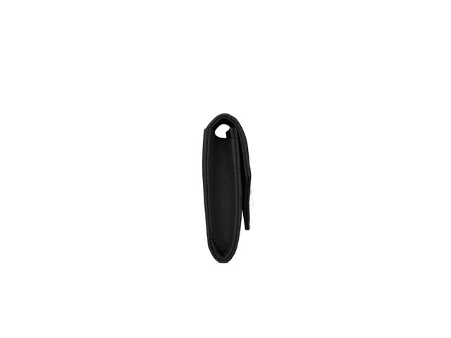 Saint Laurent Saint Laurent Cassandre Matelassé Small Envelope Wallet In Grain De Poudre Embossed Leather With Silver-Toned Metal Hardware Noir - view 3